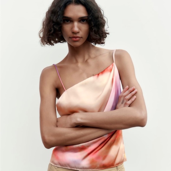 Satin effect Zara tank top - Picture 1 of 5